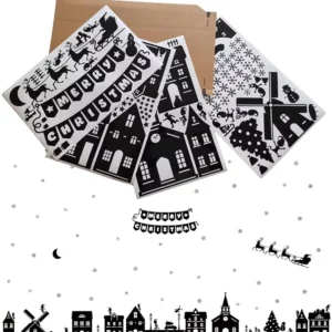 Stickers - Kiedoka 21 Herbruikbare statische raamsticker voor kerst