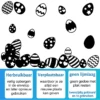 Raamstickers-Paaseieren-Pasen-Paaseitjes-USP Raamstickers Paaseieren Pasen Paaseitjes USP