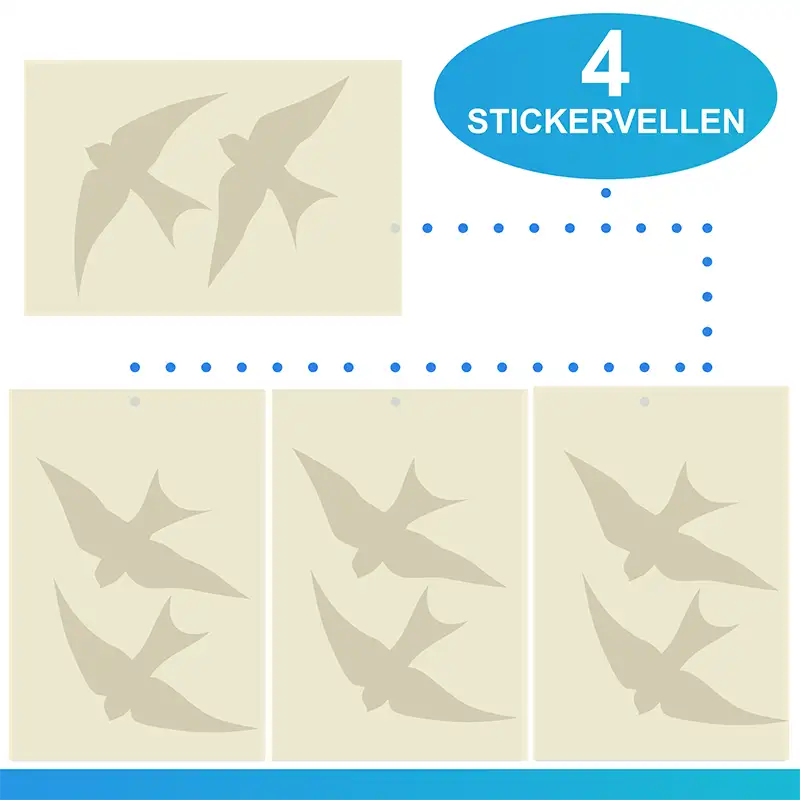 Buy this Vogels op een lijn - stickers - Shop