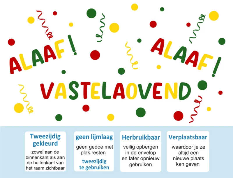 Raamsticker Vastelaovend Alaaf USP