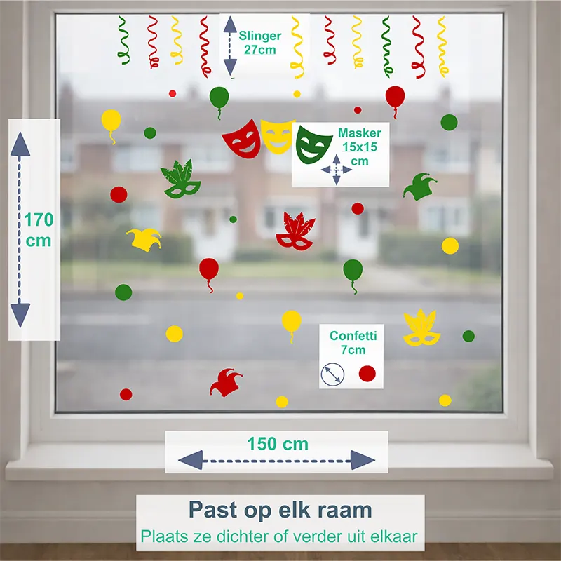 Raamstickers-Carnaval-47delig-Afmeting kopiëren Raamstickers Carnaval 47delig Afmeting kopieren