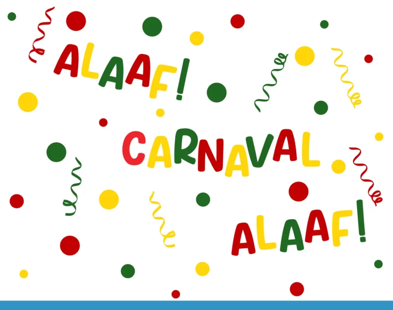 Raamstickers Carnaval Alaaf Tekst Versiering Voorbeeld2