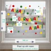 Raamstickers Carnaval Alaaf Versiering Afmeting kopieren