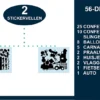 Raamstickers-Carnaval-Carnavalsoptocht-Huisjes-Praalwagen-56-delig kopiëren