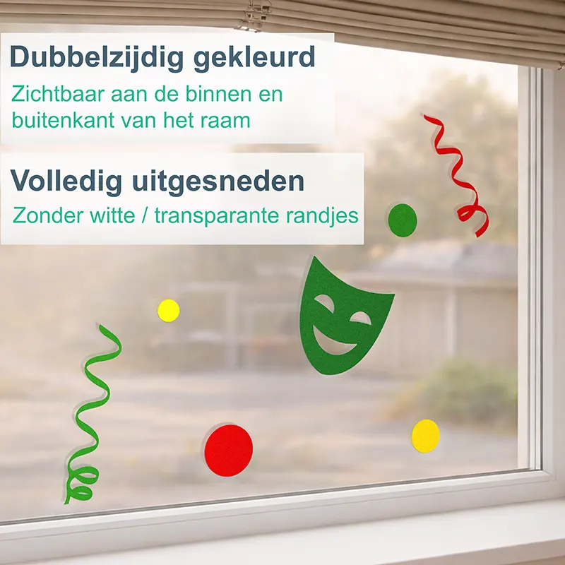 Raamstickers-Carnaval-Dubbelzijdig-Uitgesneden kopiëren Raamstickers Carnaval Dubbelzijdig Uitgesneden kopieren