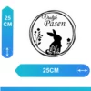 Raamsticker-Pasen-Vrolijk-Pasen-Cirkel-Afmeting kopiëren Raamsticker Pasen Vrolijk Pasen Cirkel Afmeting kopieren