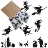 Raamstickers heksen voor Halloween uitbreidingsset zwart