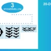 Raamstickers, vleermuizen op 3 sticker vellen 20-delig