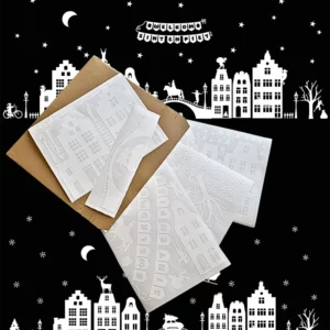 Raamstickers, Sint en kerst 89-delige set in de kleur wit