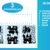 Raamstickers Halloween Huisjes 38-delig