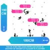 Raamstickers heksen de totale afmeting