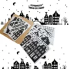 Raamstickers Sinterklaas en kerst 89-delig set huisjes, pieten, sint, kerstman en kerstfiguren