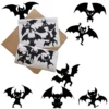 Raamstickers-Vleermuizen-Halloween-Zwart Raamstickers vleermuizen halloween 7-delig zwart