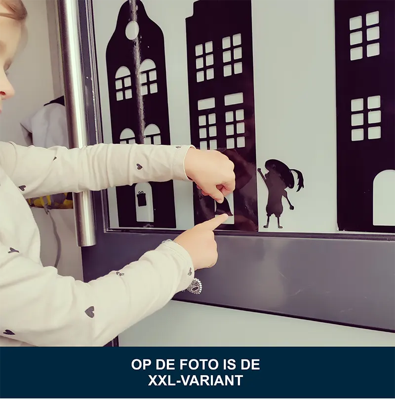 Raamstickers-Huisjes-Sinterklaas-Decoratie-Huisjes kopiëren