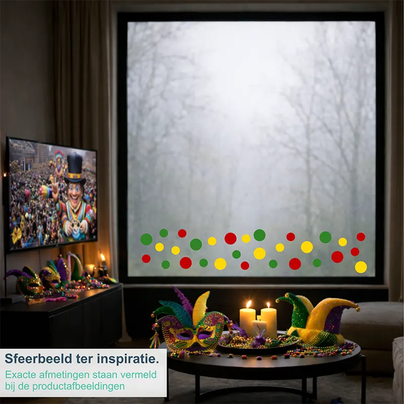 Raamstickers Carnaval Confetti Decoratie Woonkamer kopieren
