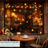 Raamstickers Carnaval Confetti Versiering Cafe kopieren