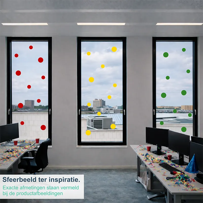 Raamstickers Carnaval Confetti Versiering Kantoor kopieren