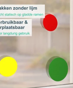 Alternative view of Raamstickers confetti carnaval