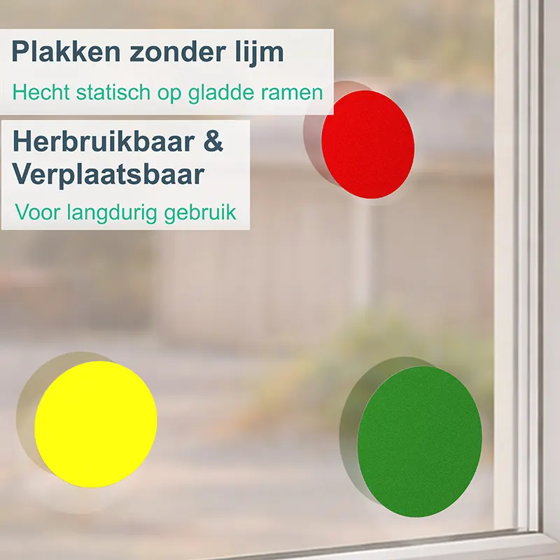 Raamstickers Statisch Herbruikbaar Carnaval Confetti kopieren