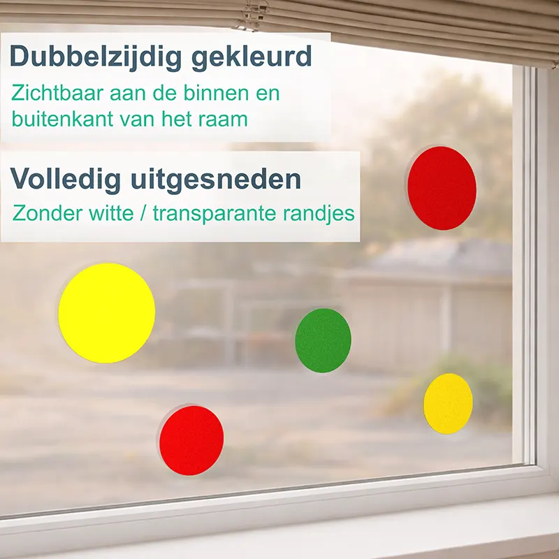 Raamstickers Uitgesneden Dubbelzijdig Carnaval Confetti kopieren