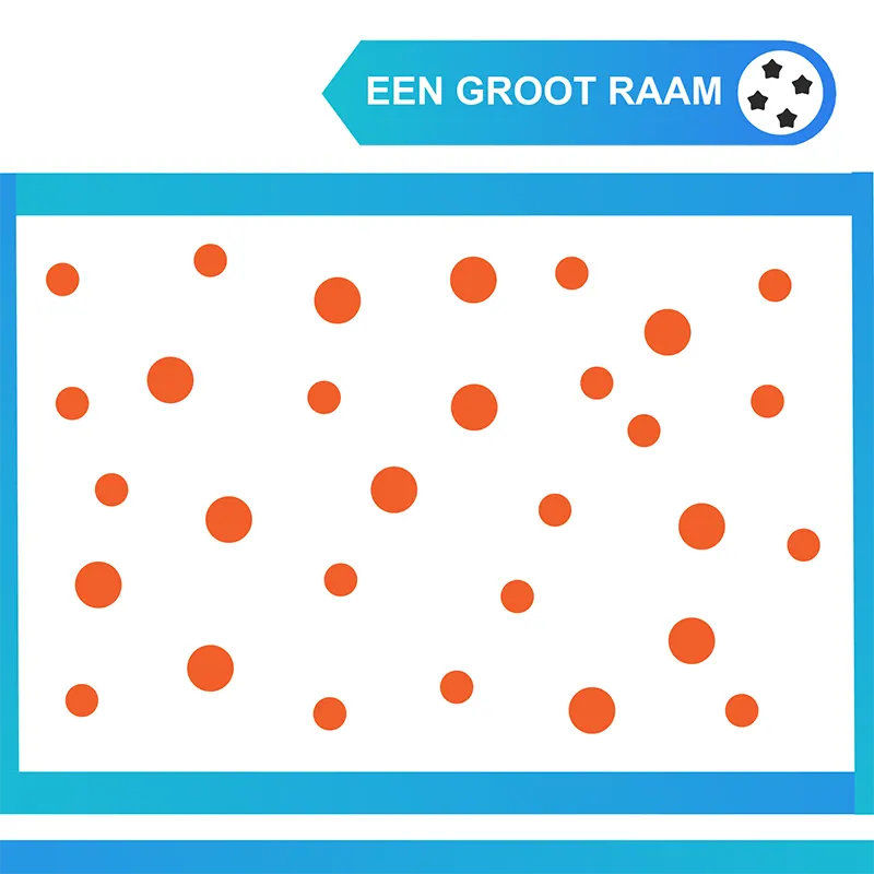 Raamstickers Confetti Oranje Raam versieren