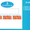 Raamstickers Confetti Oranje Sticker Vellen