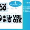 Raamstickers-Vrolijk-Pasen-Paaseitjes-Gras-Vlinders-Stickervellen-Verpakking Raamstickers Vrolijk Pasen Paaseitjes Gras Vlinders Stickervellen Verpakking