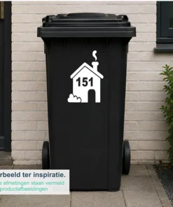 Alternative view of Kliko sticker huisje met huisnummer