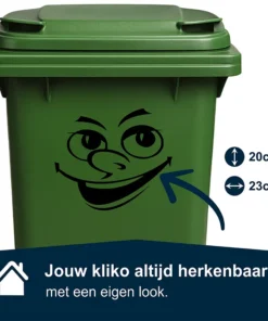 Alternative view of Kliko sticker cartoon gezicht – Blij