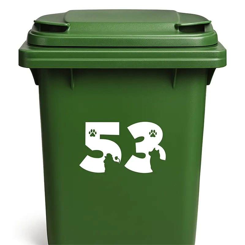 Kliko sticker huisnummer honden