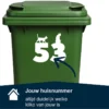 Container-sticker-huisnummer-katten-Huisnummer kopiëren